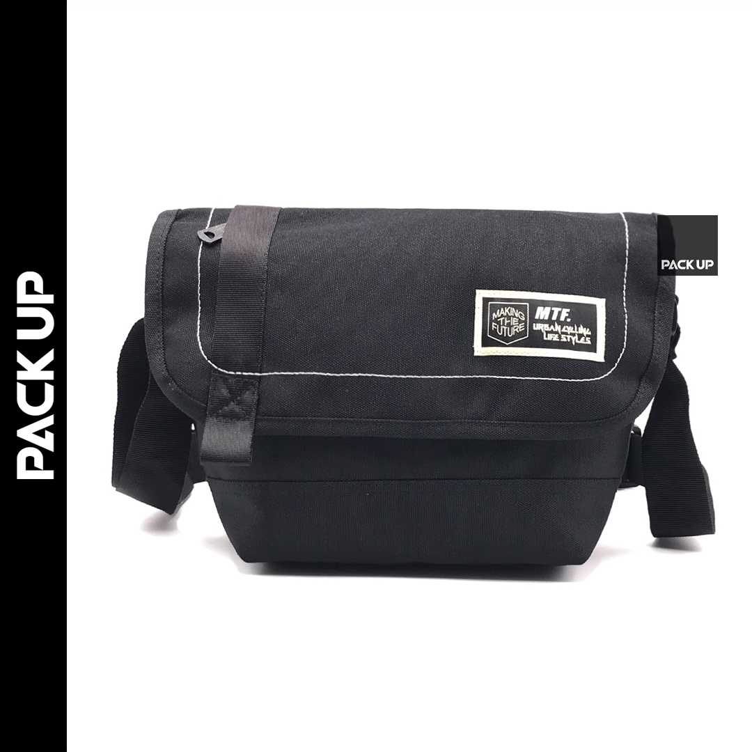 𝗣𝗔𝗖𝗞 𝗨𝗣 กระเป๋าสะพาย MTF รุ่น  6068 (สีดำ)