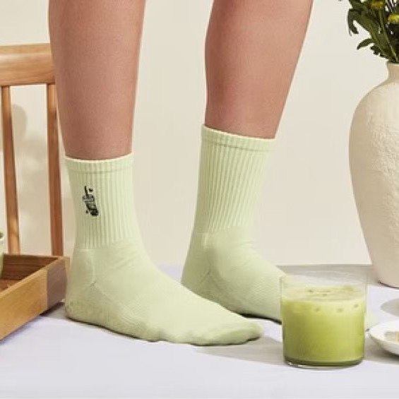 Crew Grip Socks - Matcha Lover
