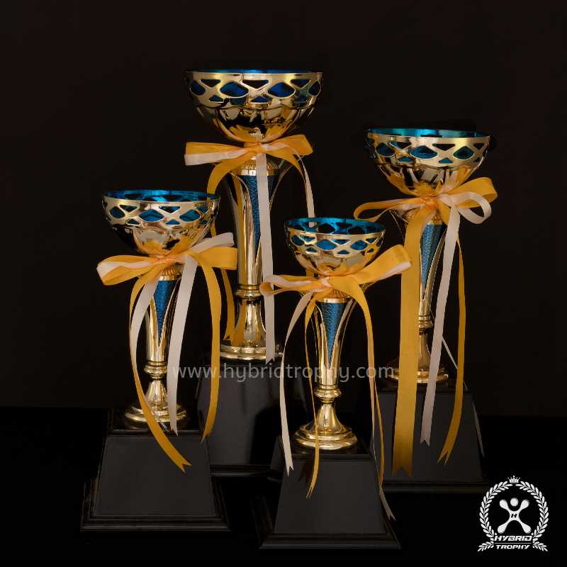 Hybrid Trophy ถ้วยรางวัลโลหะอิตาลี HYB-219 สี Blue