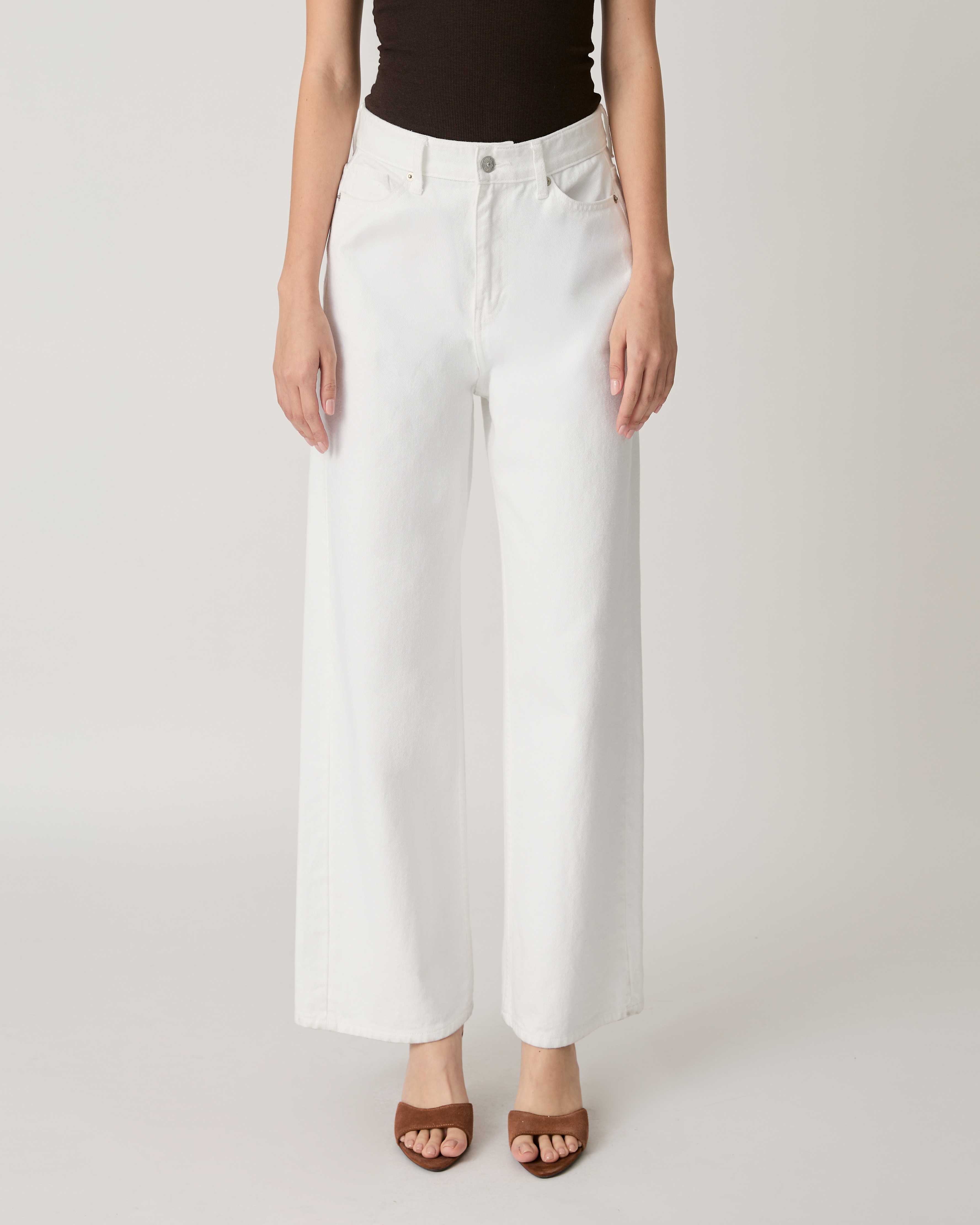 AMR DE SAISON ( AIMER ) - 90s Baggy Jeans in White