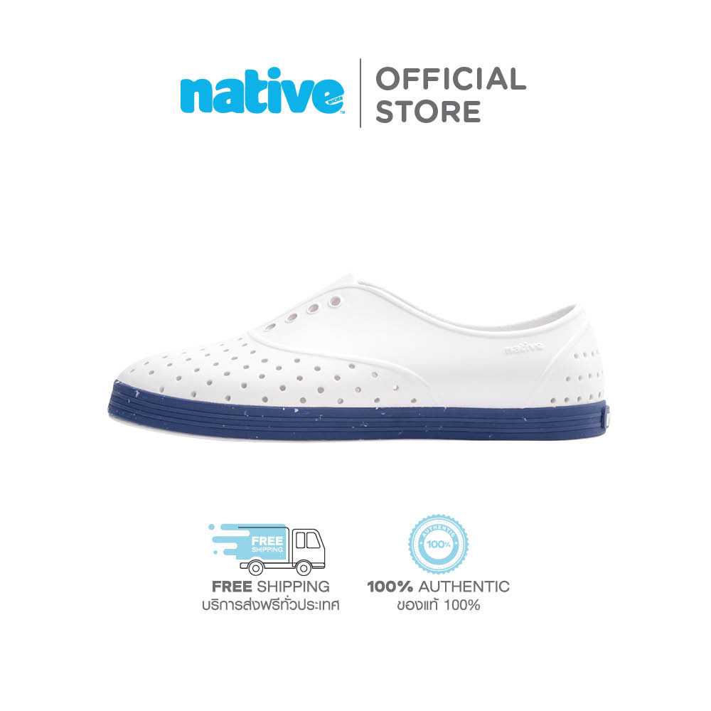 Native รองเท้ากันน้ำผู้ใหญ่ EVA รุ่น Jericho Wanderfoam Shell White/Ink Blue Speckle