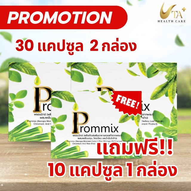 Prommix ควบคุมระดับน้ำตาล ลดอาการแทรกซ้อนโรคเบาหวาน ชาปลายมือปลายเท้า อัมพฤก อัมพาต ไตวาย