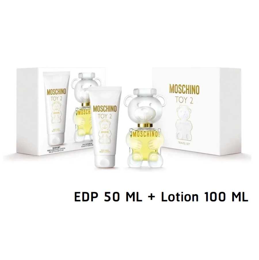 Set Moschino Toy 2 EDP 50 ML + Lotion 100 ML กล่องซีล ป้ายคิงพาวเวอร์
