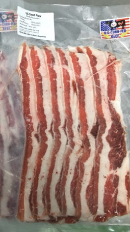[M39] เนื้อท้อง US สไลด์ 3mm. (300 g.)