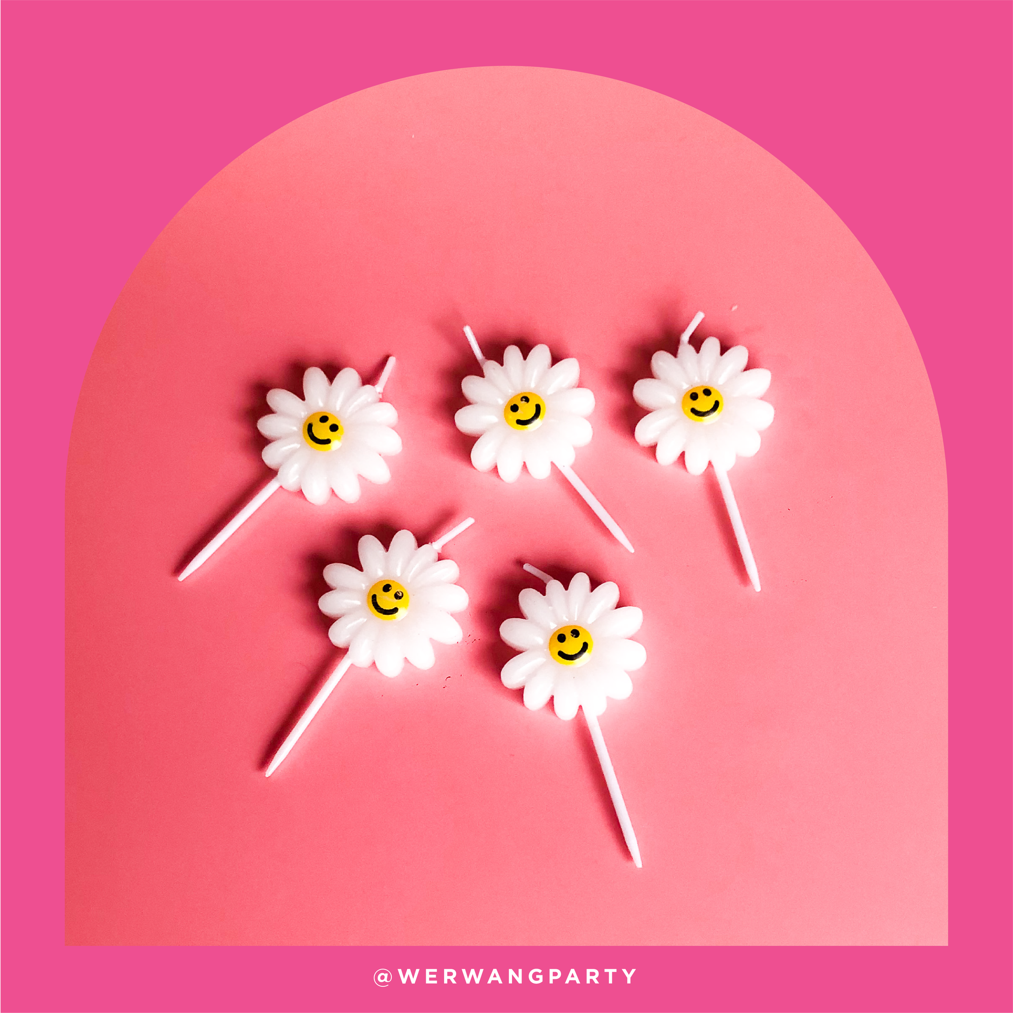 5 Daisy Birthday Candles