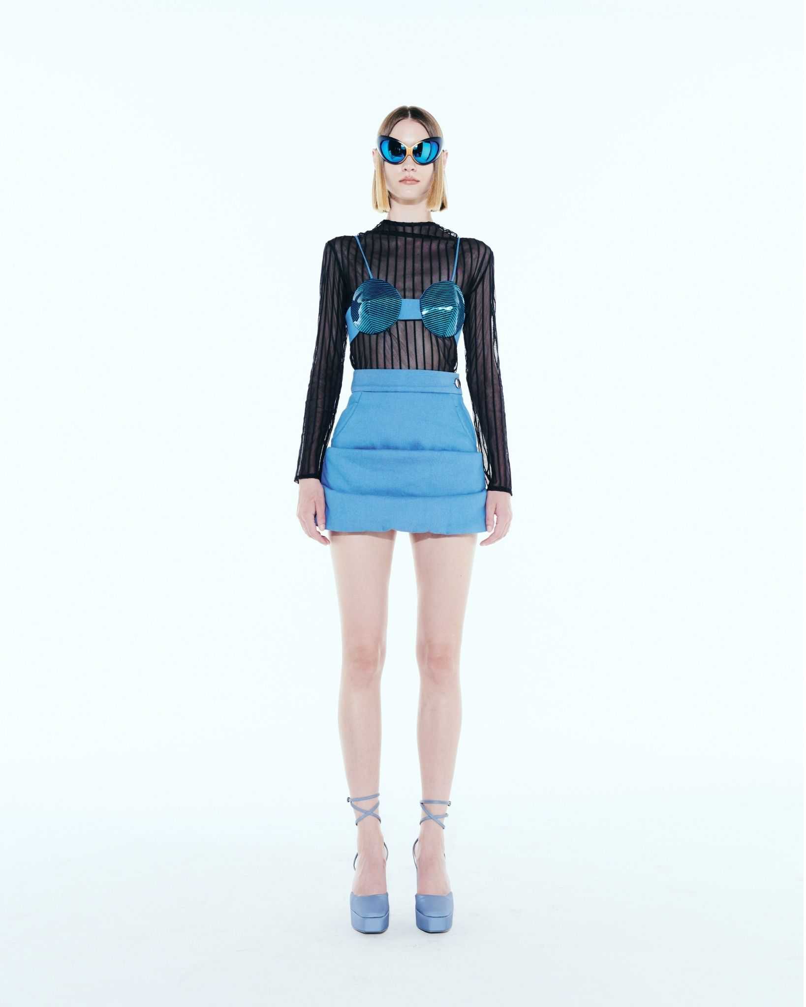 The SRT X12 Denim Puffy Skirt