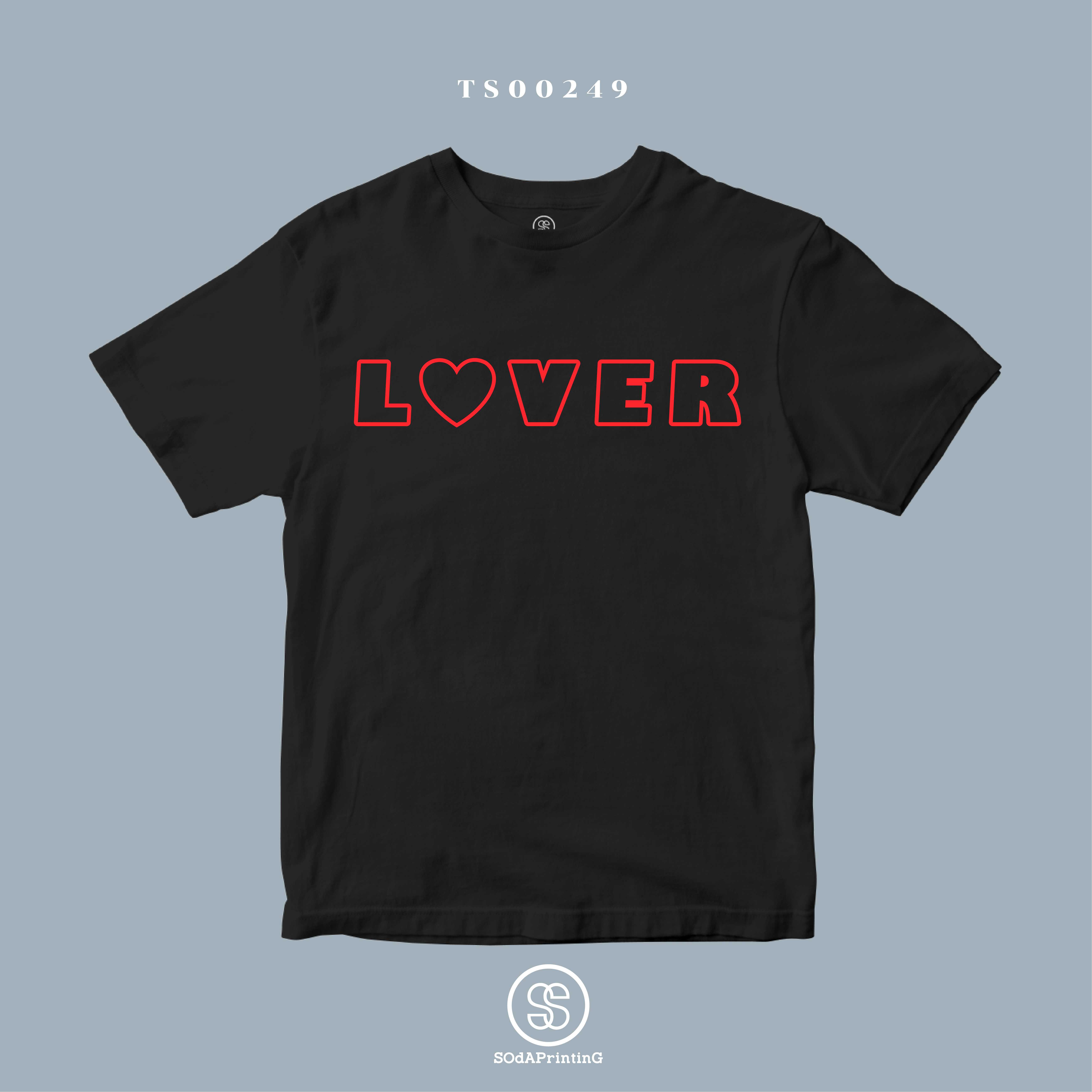 เสื้อ  LOVER อักษรสีแดง  #LoveCollection #SOdAtee TS00249