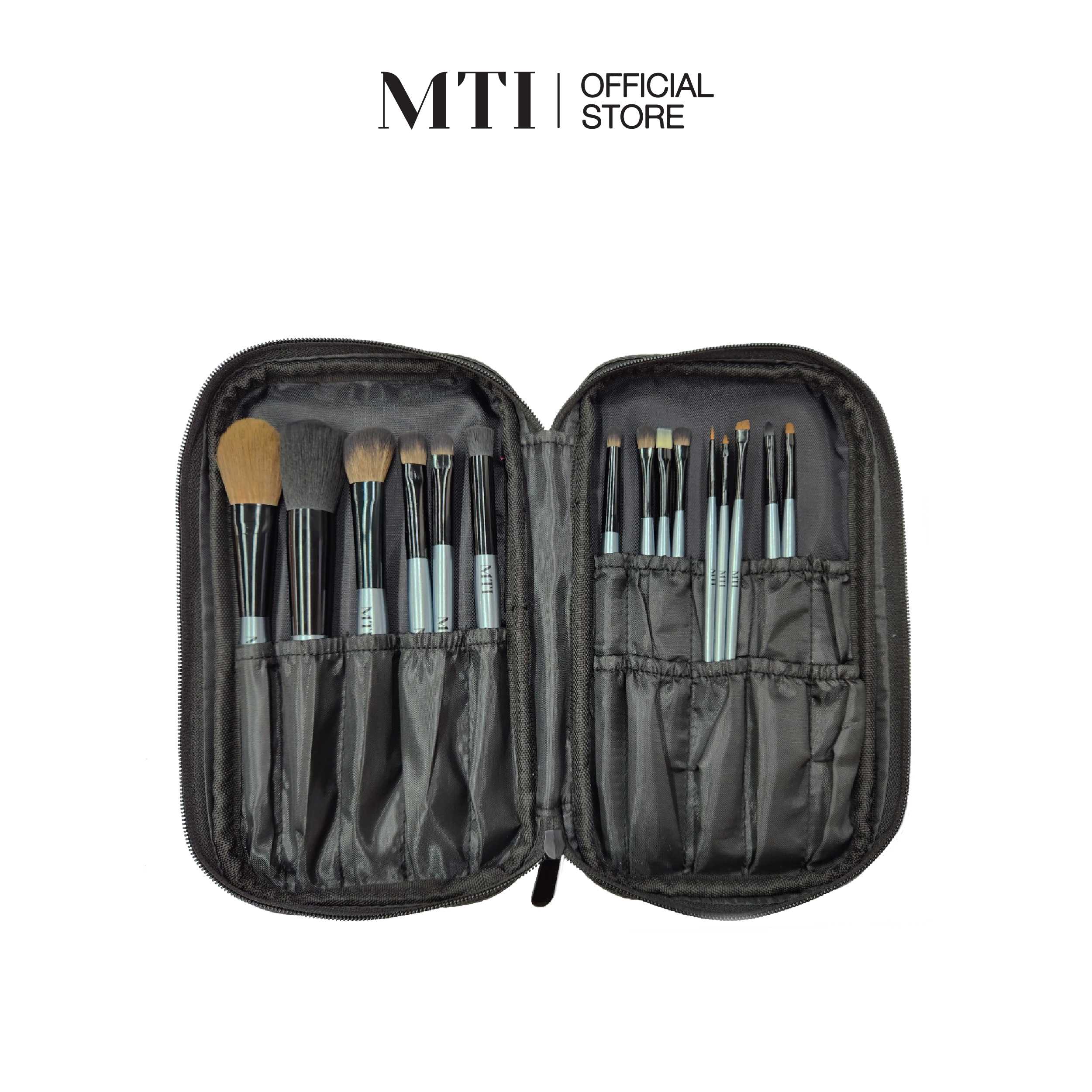 MTI Eyesline Brush ชุดแปรงแต่งหน้า 15 ชิ้น แปรงขนสังเคราะห์  เกรดพรีเมียม