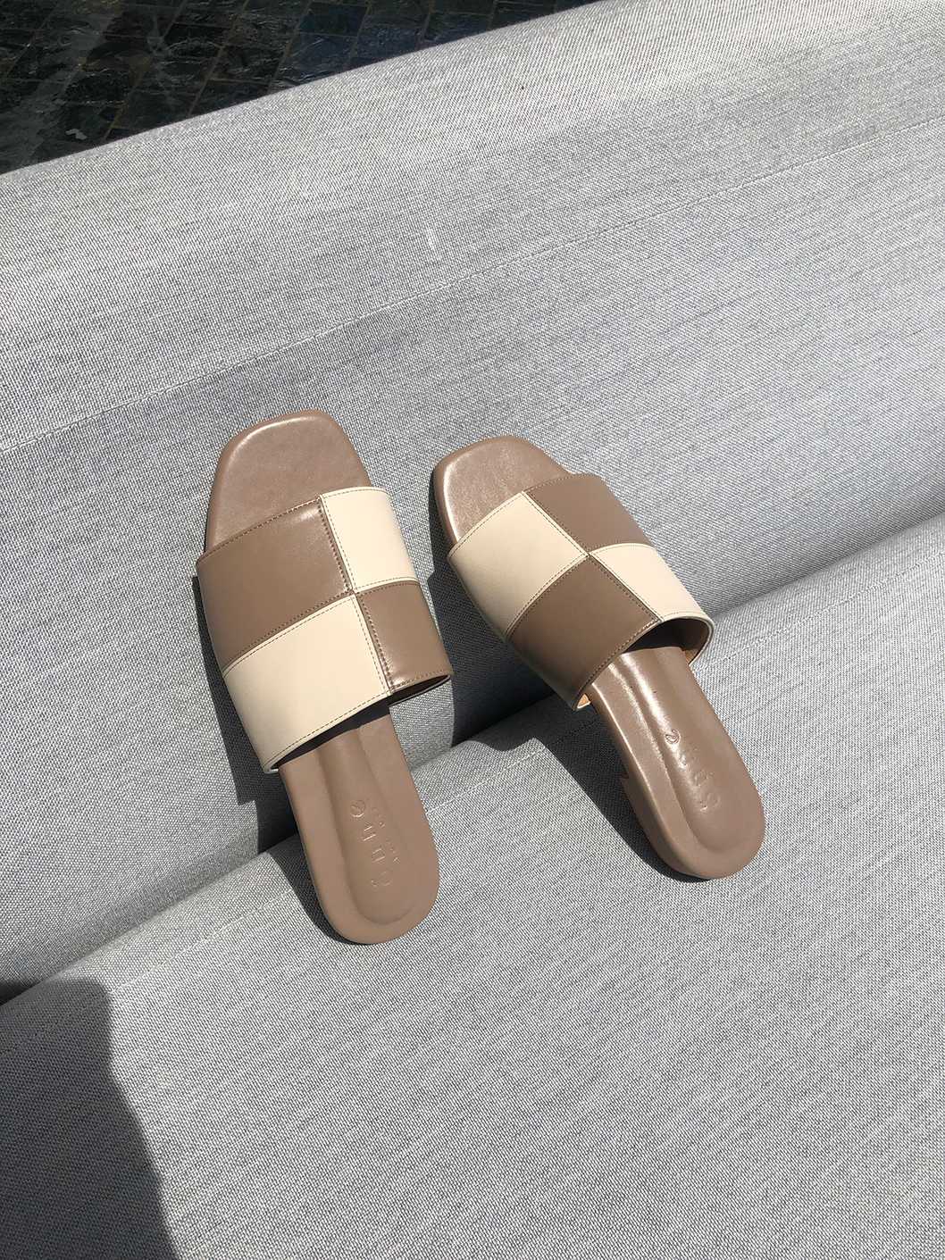 CHECKCHECK SANDALS - LATTE