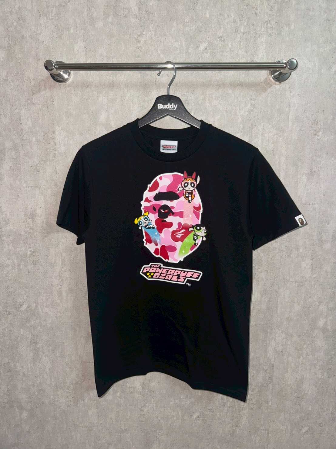 BAPE X Powerpuff Girls APE HEAD TEE Black