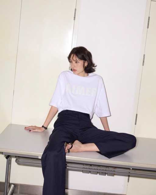 AIMER - Low Waist Straight Trousers