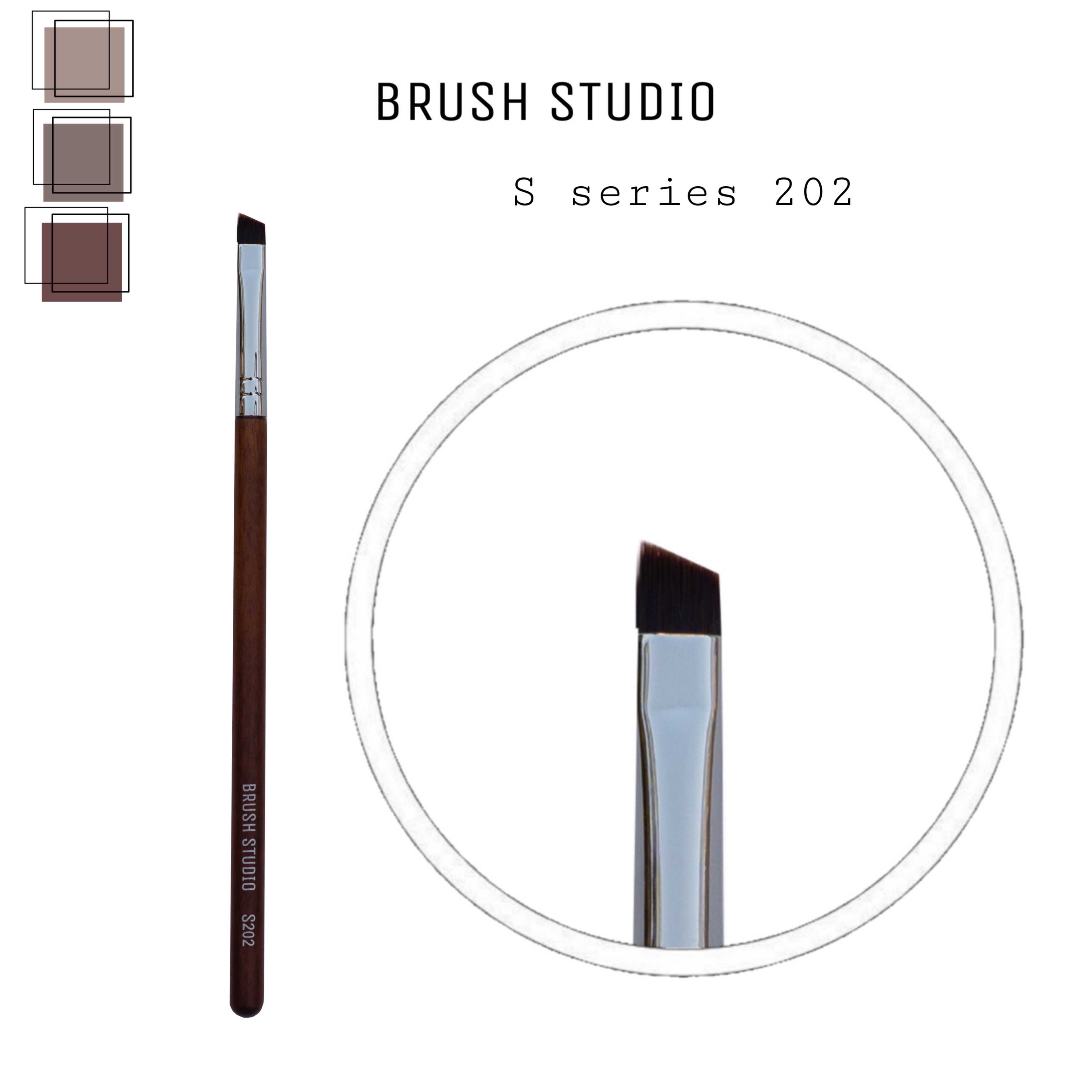 BRUSH STUDIO S series 202  Angle Brow & Liner แปรงคิ้วและไลน์เนอร์