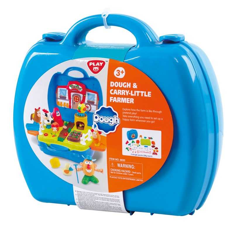 Playgo ของเล่นเสริมพัฒนาการ โดว์กระเป๋าหิ้ว เซ็ตฟาร์มสัตว์เลี้ยงแสนซน (PG-8830)