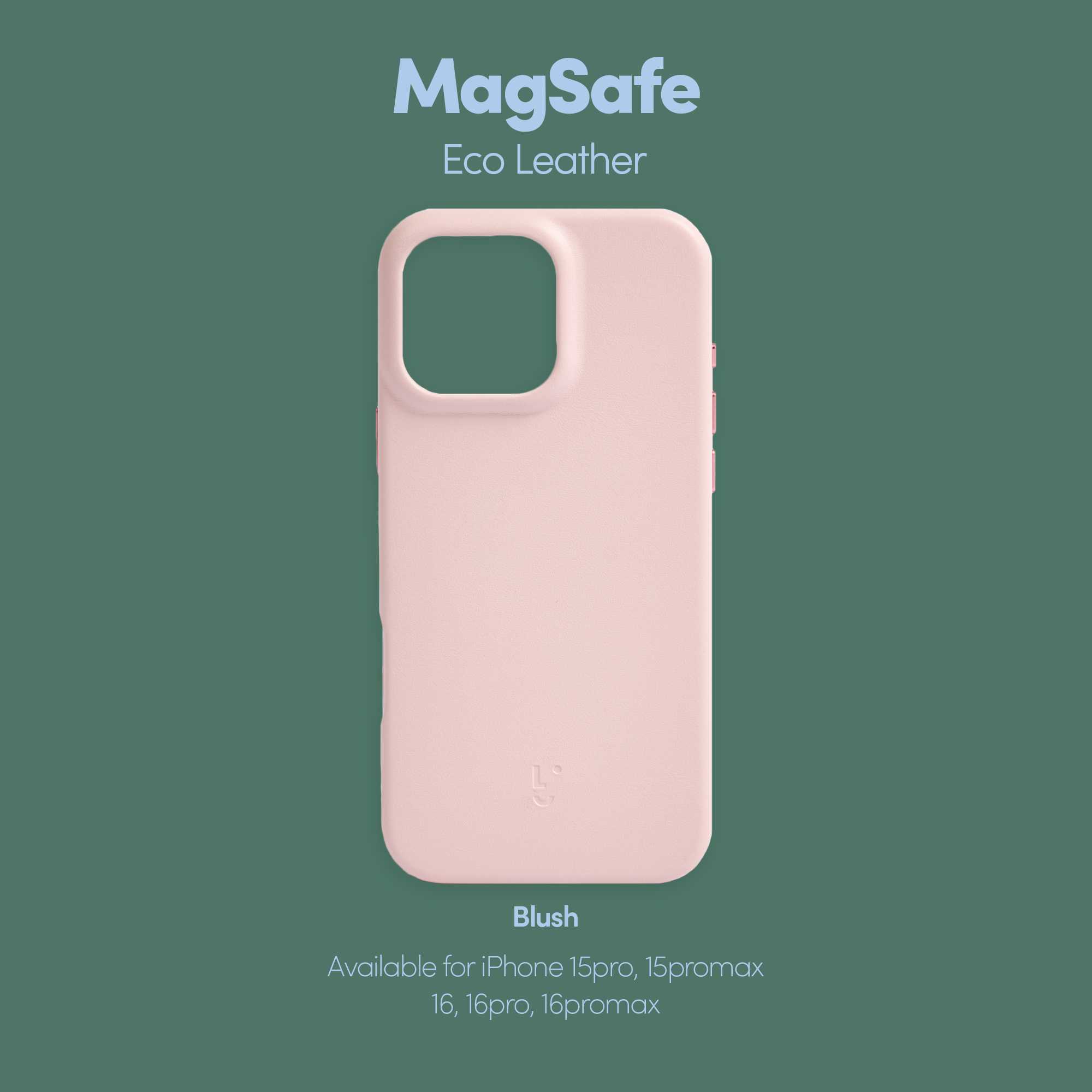 MagSafe Eco-Leather Phone Case in Blush
