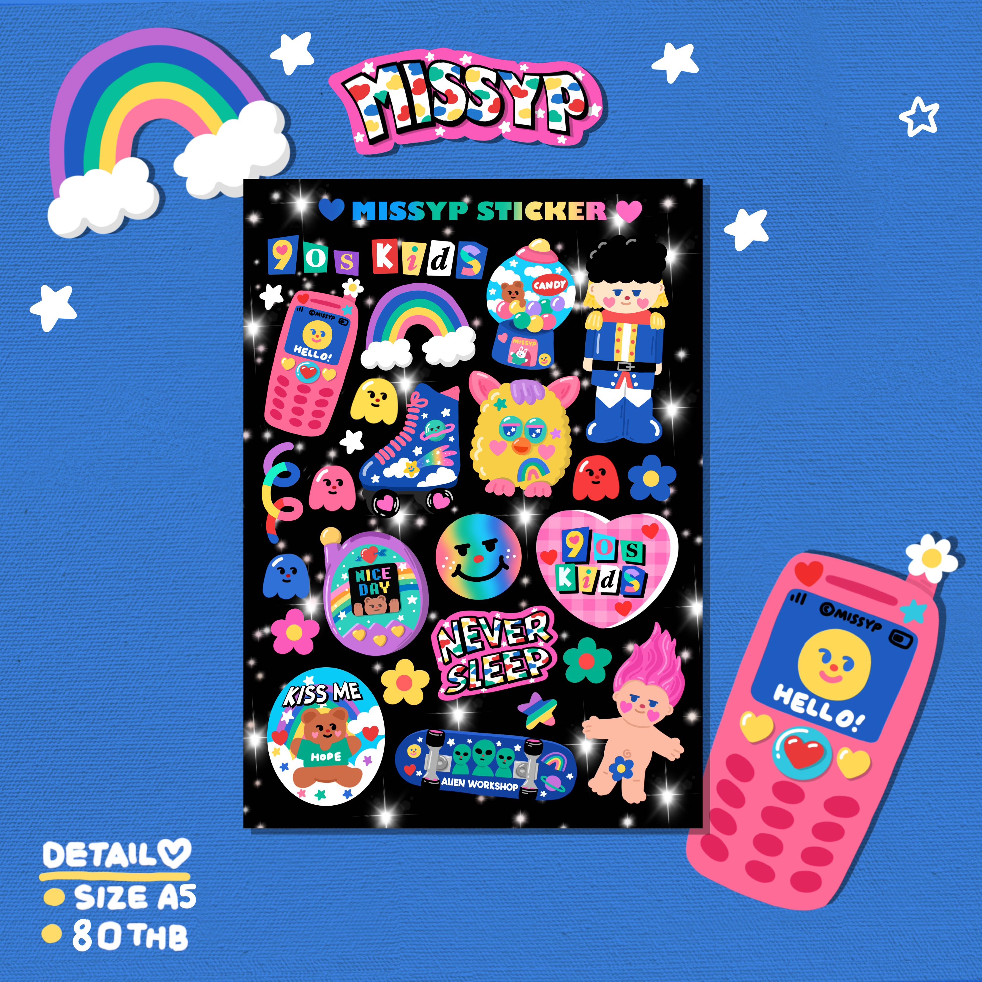 STICKER 90'S KIDS