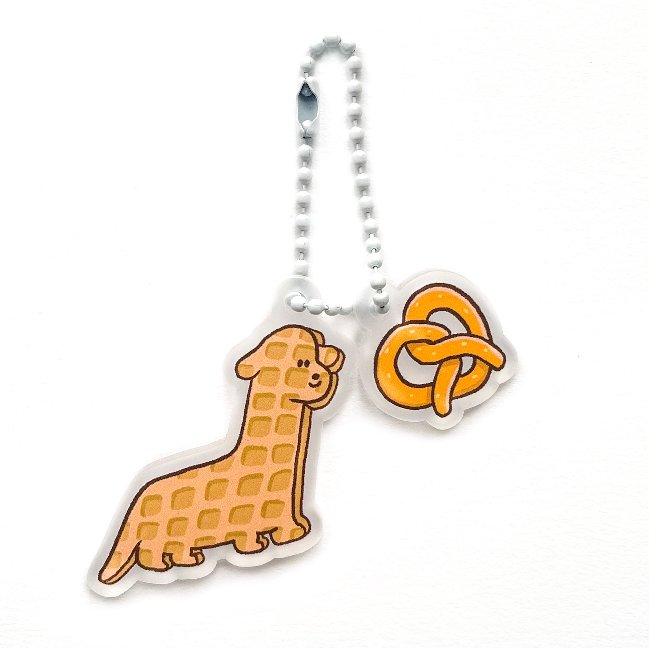 keyring set ชุด 2 ชิ้น- waffle dino