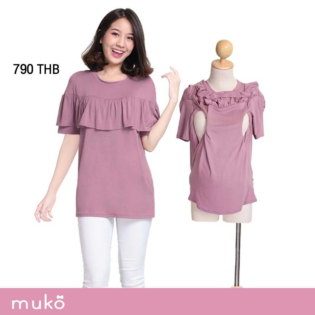 Muko Megan เสื้อเปิดให้นม คลุมท้อง TC23 (Tops)