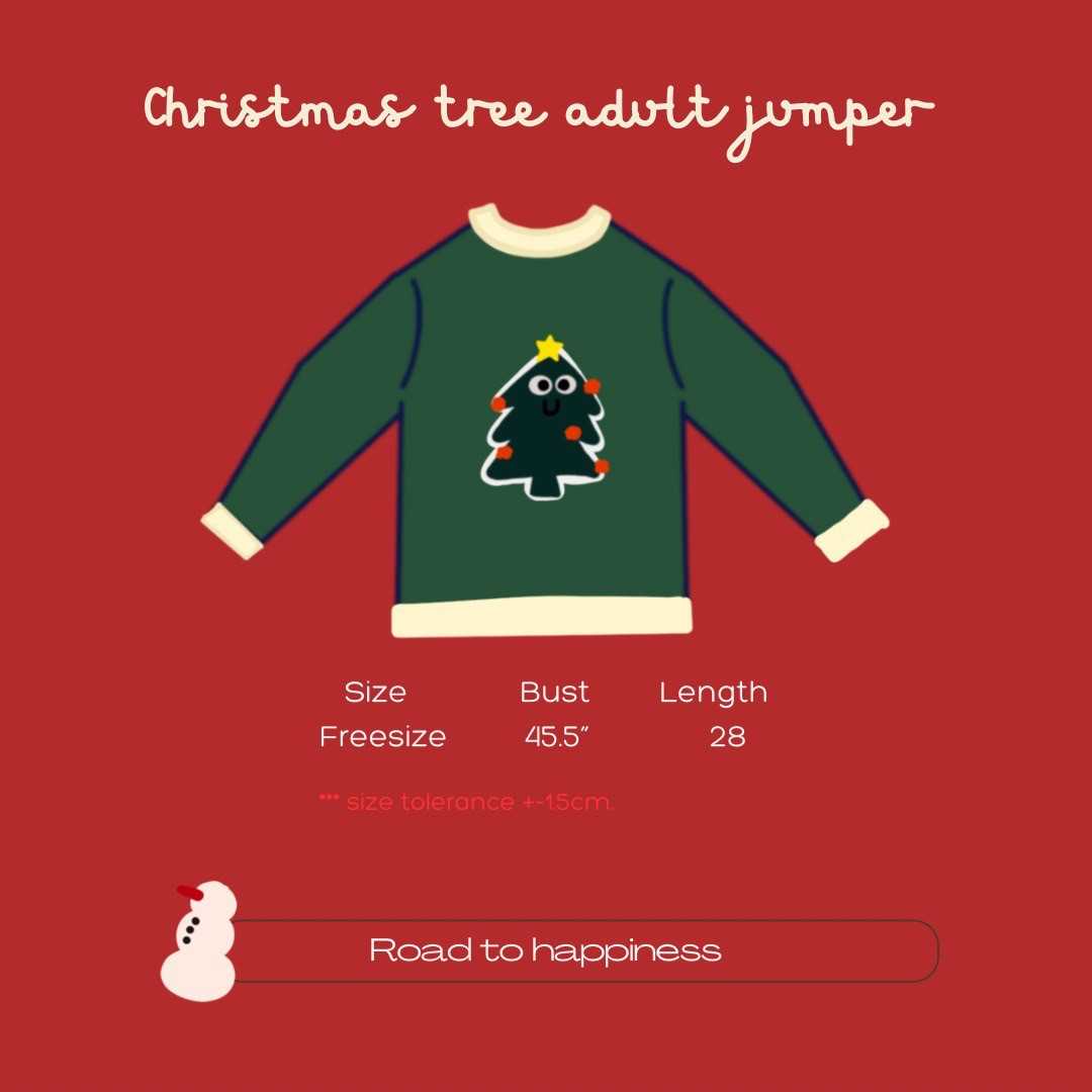 04 Christmas tree adult jumper