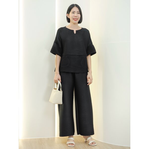 2MUAY รุ่น GA67813 / GA67815 THICK HORIZONTAL PLEATED SET 3 สี FREE SIZE