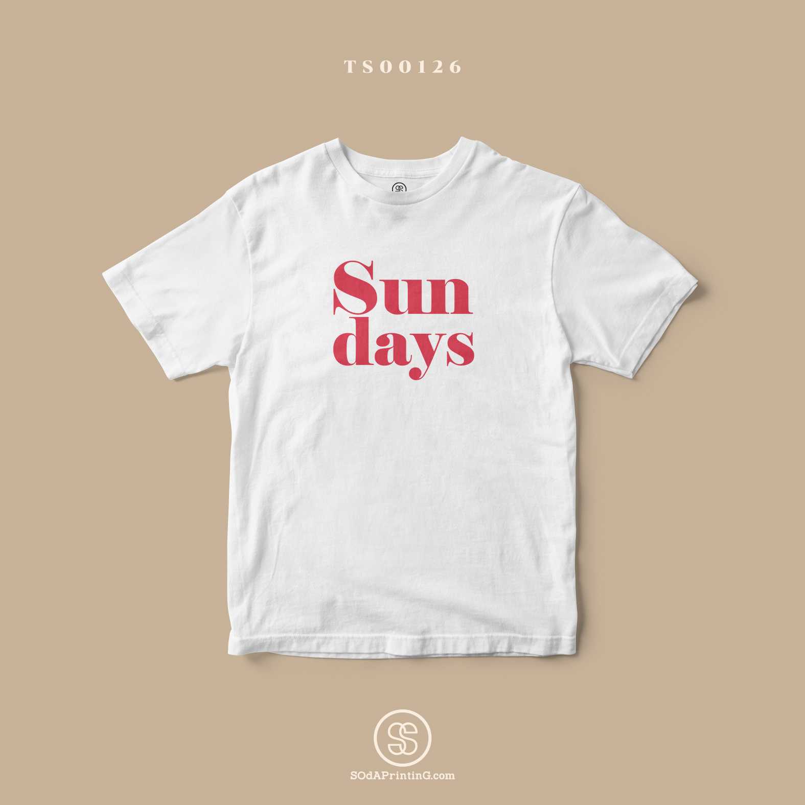 เสื้อ Sun days สีขาว #SOdAtee #เสื้อToDay TSA00126