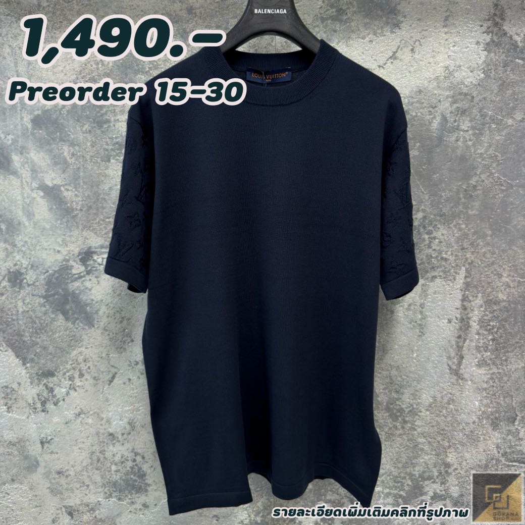 (Preorder) Lv  Crewneck นิส น้ำเงิน โมโนแกรมแขน