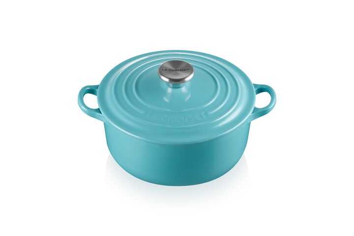 ROUND CASSEROLE 20 TURQUOISE SS KNOB