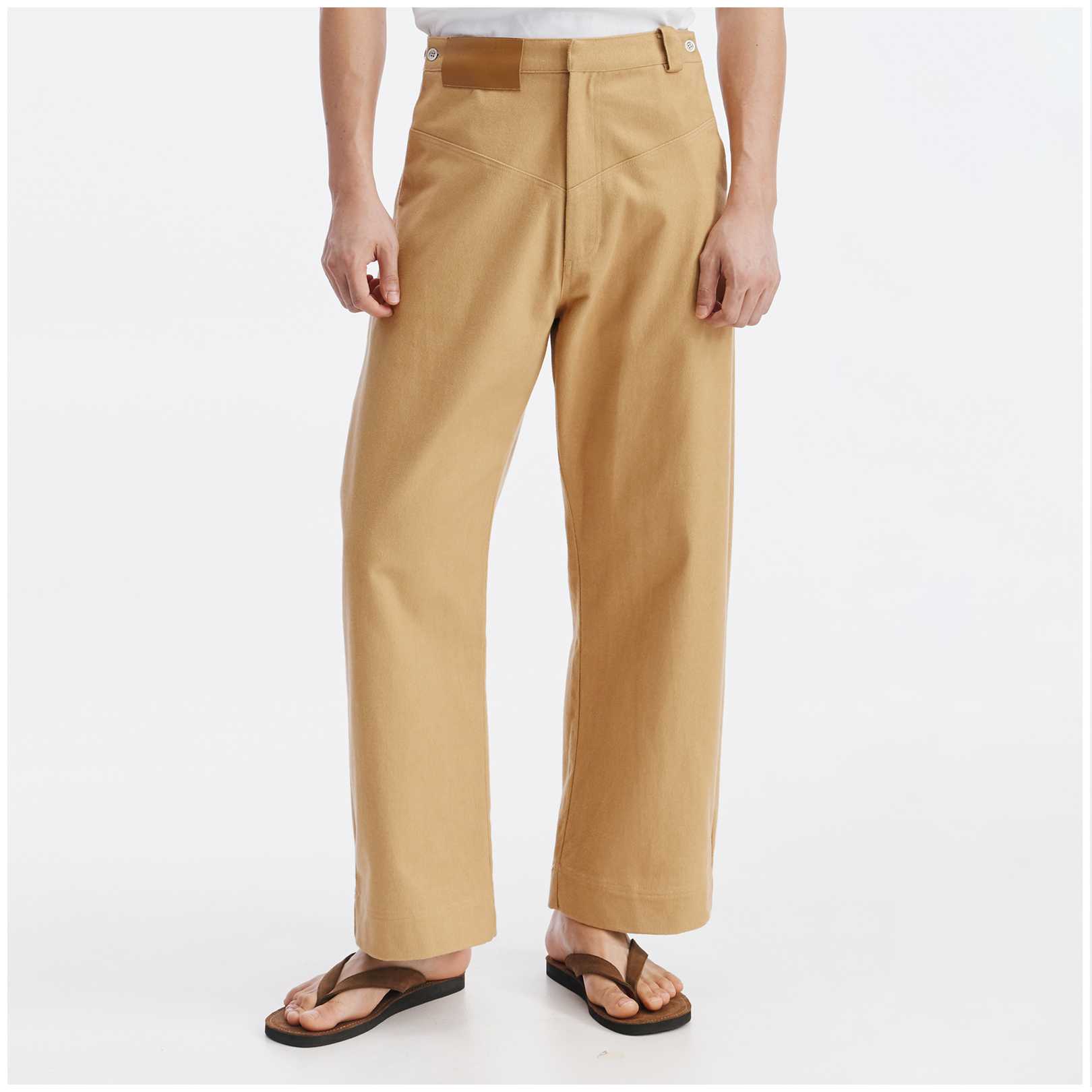 0033DEFECT — REVERS PANTS-SIZE M (KHAKI BEIGE)