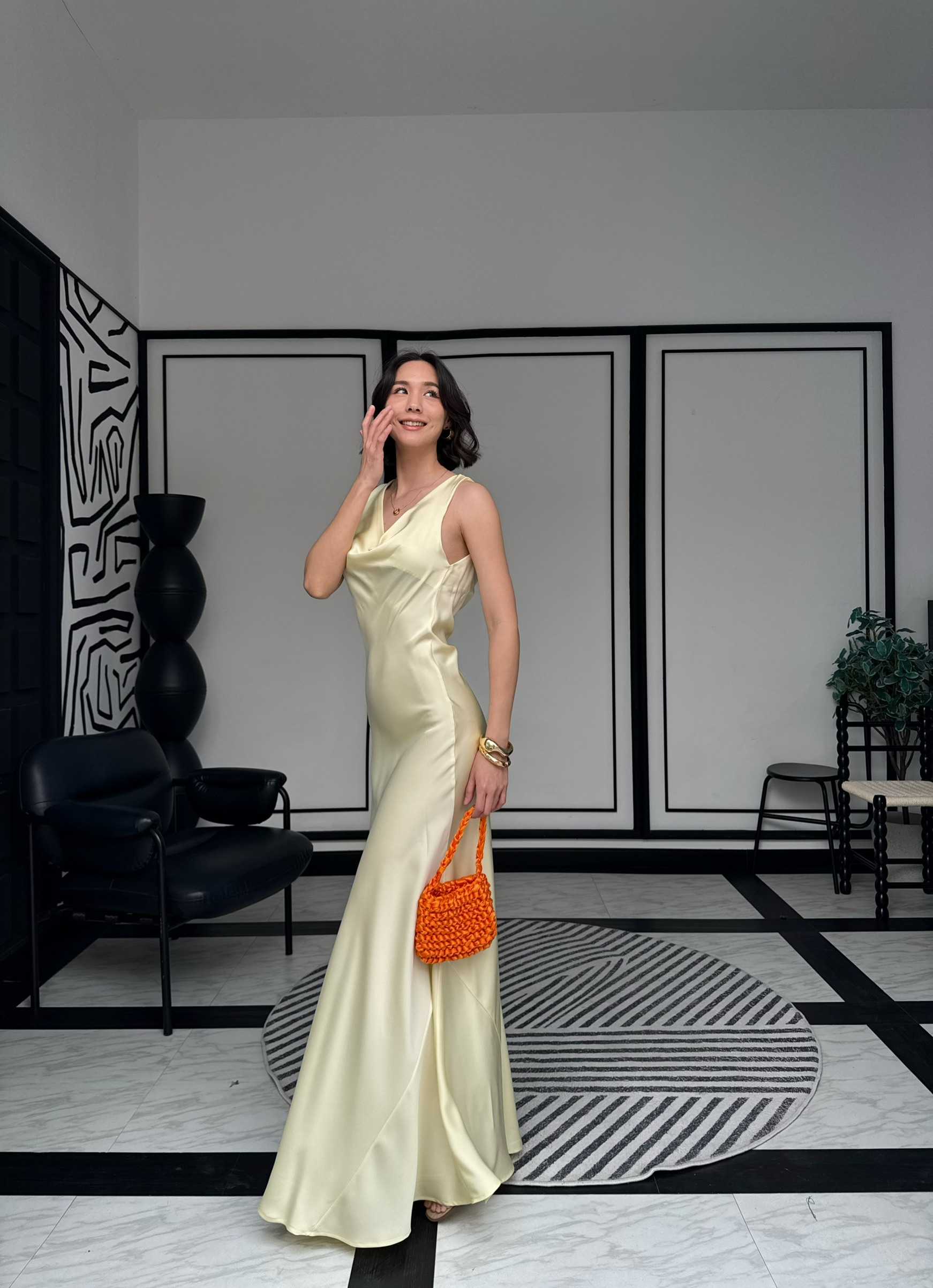 Hannah Dress เดรสออกงาน เดรสไปงาน เดรสซาติน มี 4 สี