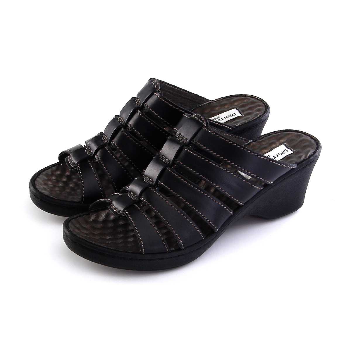 ขายดี รองเท้าส้นเตารีด รองเท้าหนัง รองเท้ายี่ห้อ Pierre Cardin รองเท้าสีดำ รุ่น 22SS652