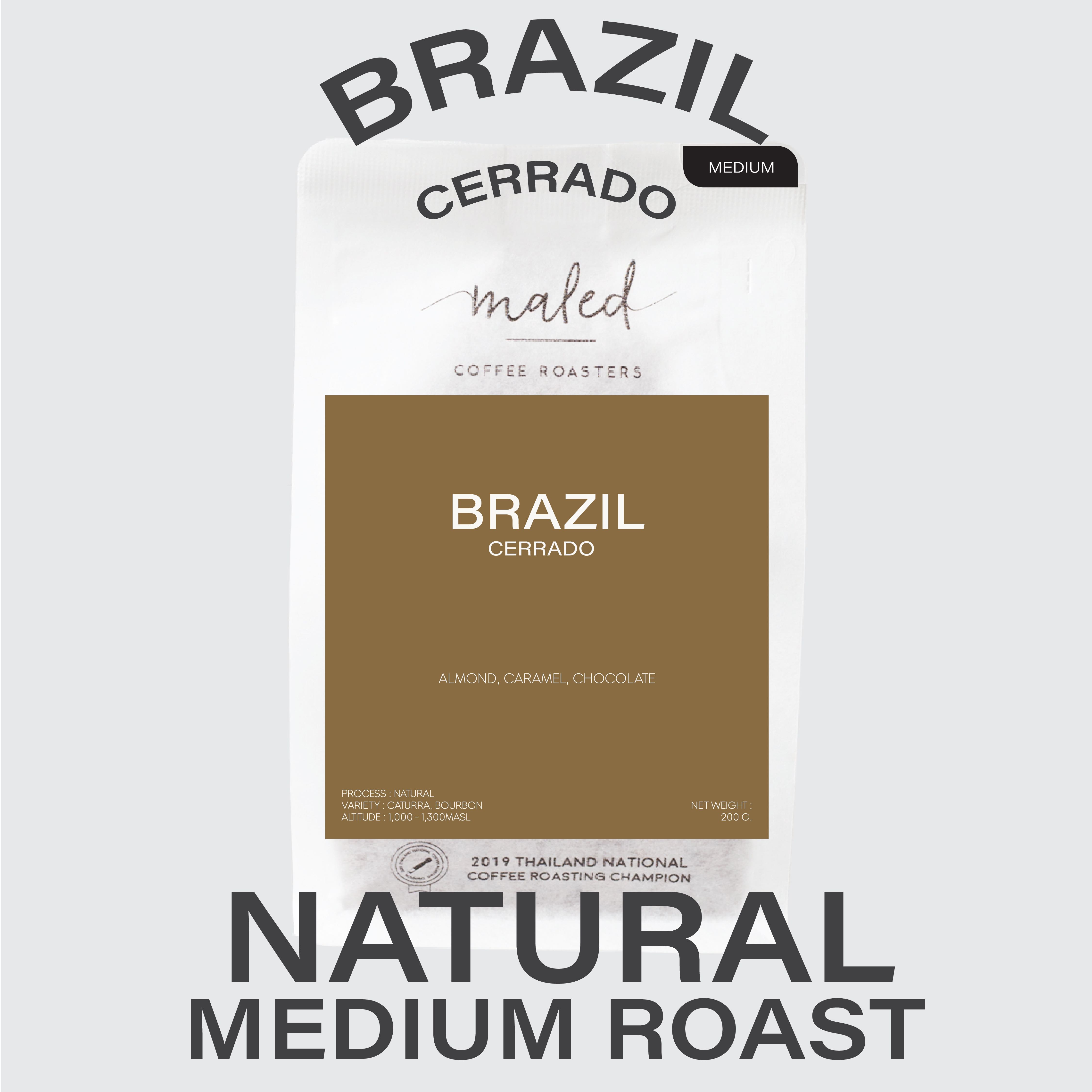 เมล็ดกาแฟ BRAZIL, MEDIUM