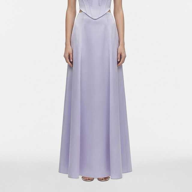 SS25 | SATIN A-LINE SKIRT