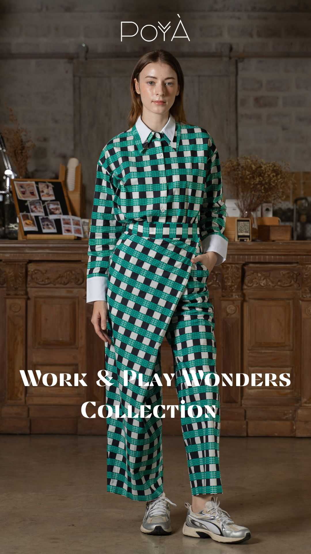 Checkered Green Pants