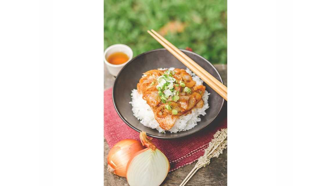 ข้าวสไปซี่มิโซะหมู