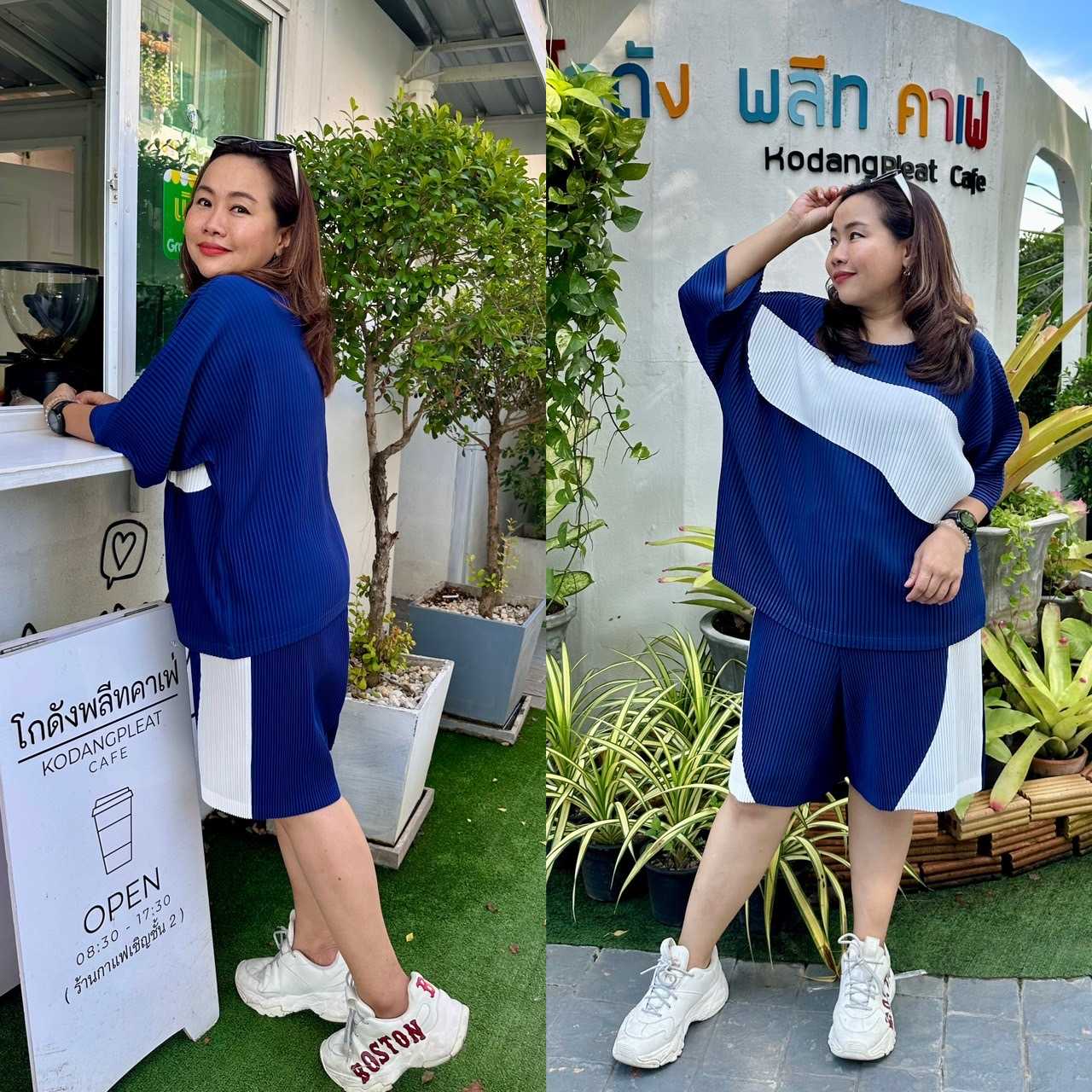 Pleatbynisa A529 เสื้ออัดพลีท เนื้อผ้าPolyester100%