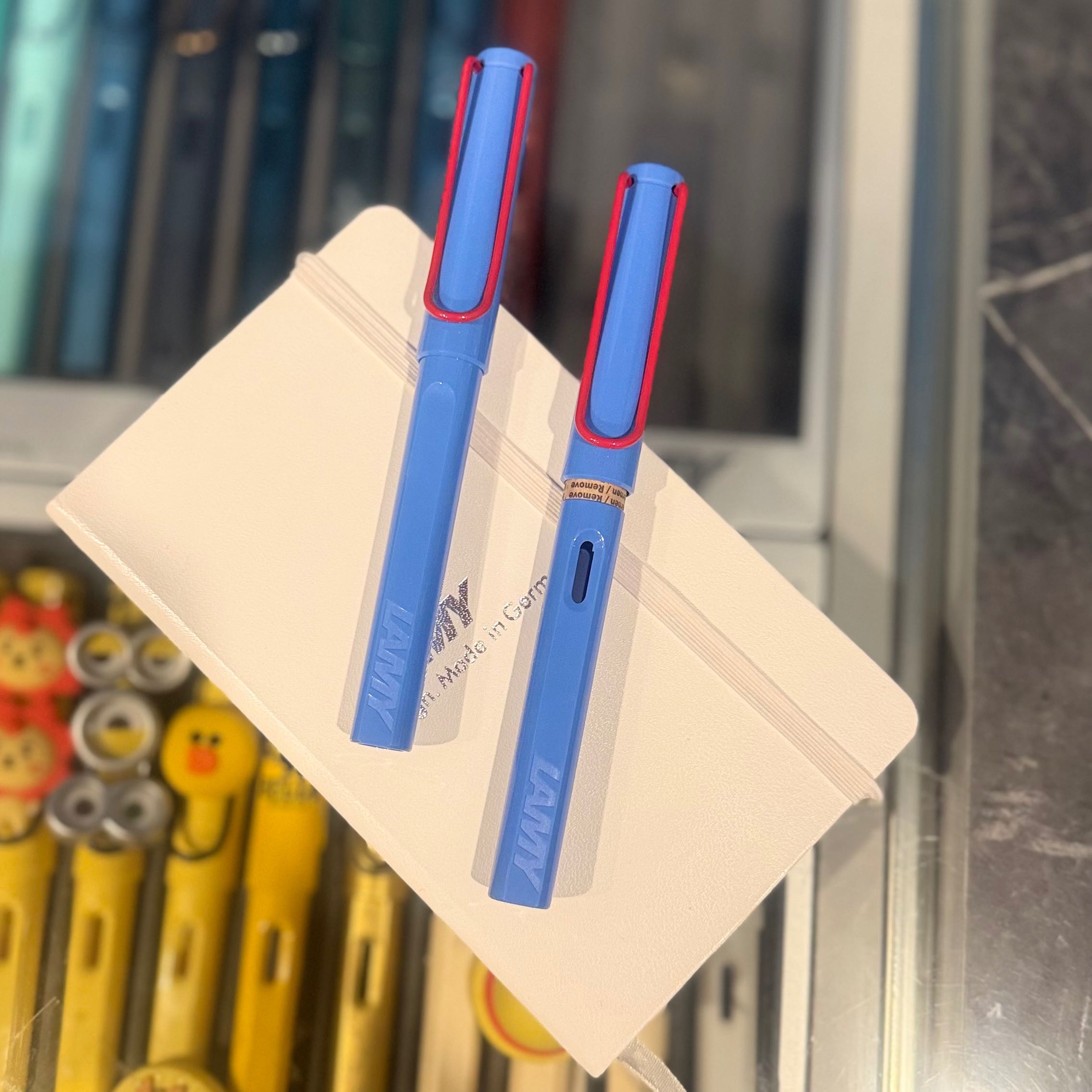 LAMY Safari Blue Red 2006/2015 (French Blue)( หมึกซึม/Roller)