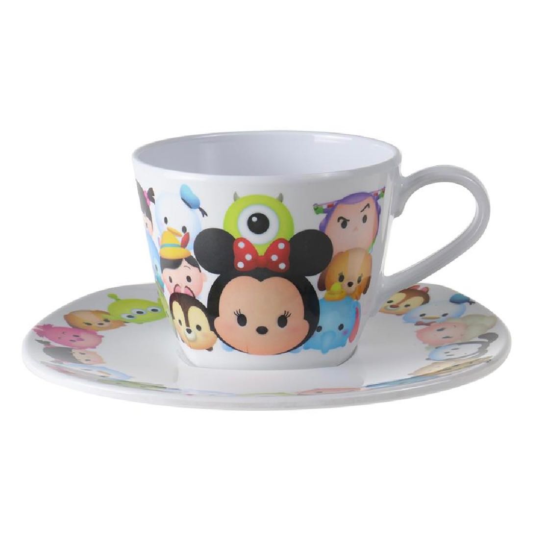 แก้วกาแฟ ถ้วยกาแฟ พร้อมจานรอง  SUPERWARE TSUM TSUM