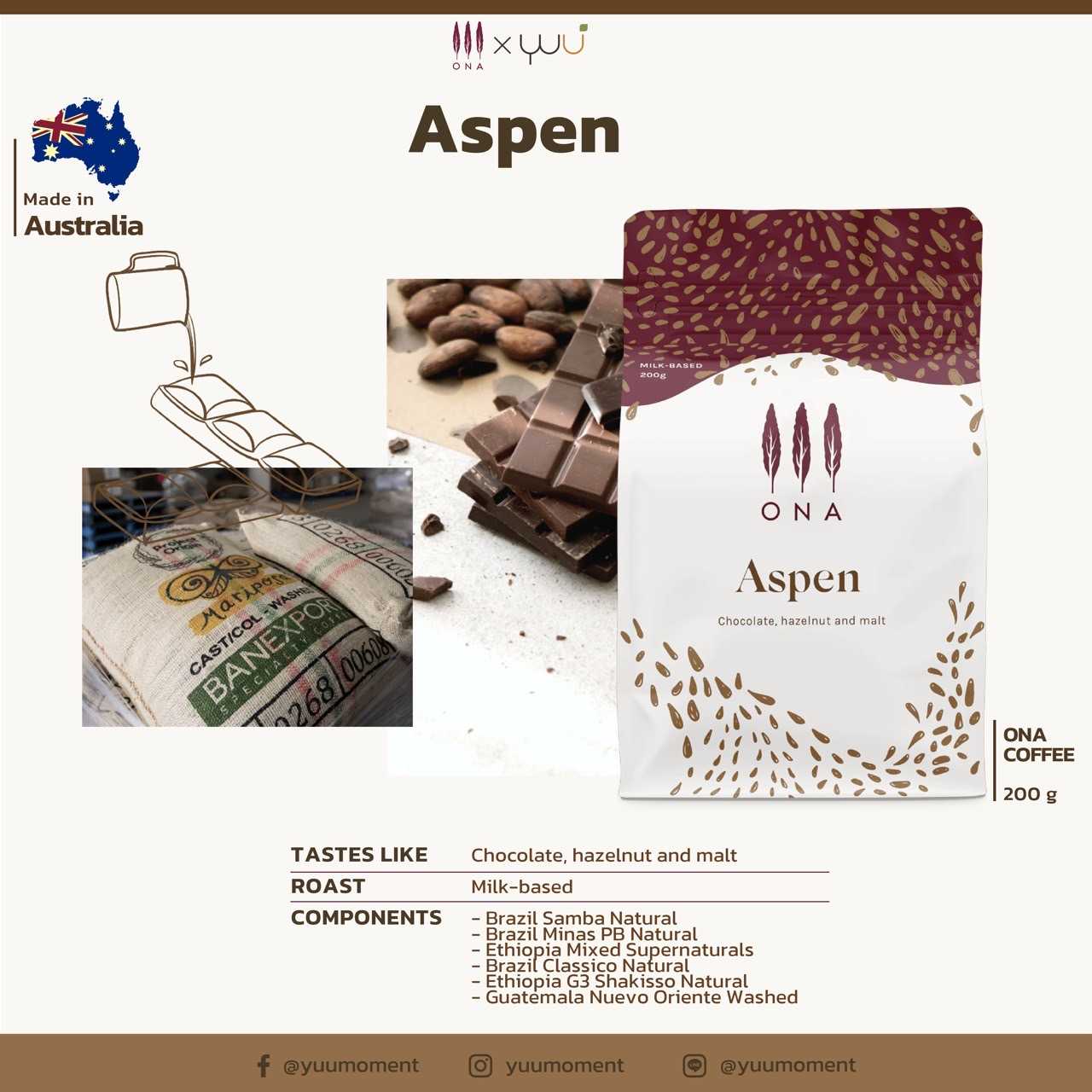(Pre-order ตัดรอบทุกวันที่ 11) ONA Aspen 200G