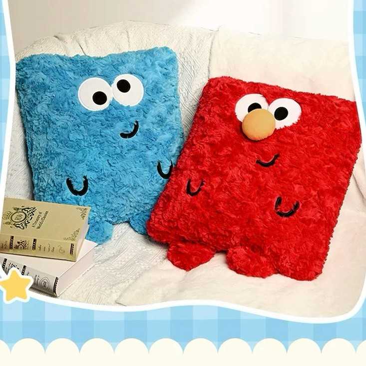 🚏ตุ๊กตาหมอนเซซามี่สตรีท น่ารัก เอลโม่ คุกกี้มอนสเตอร์ ของแท้💯Sesame Street doll pillow 56029