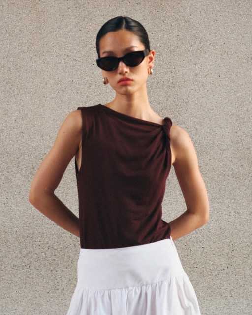 AIMER Ruched Top