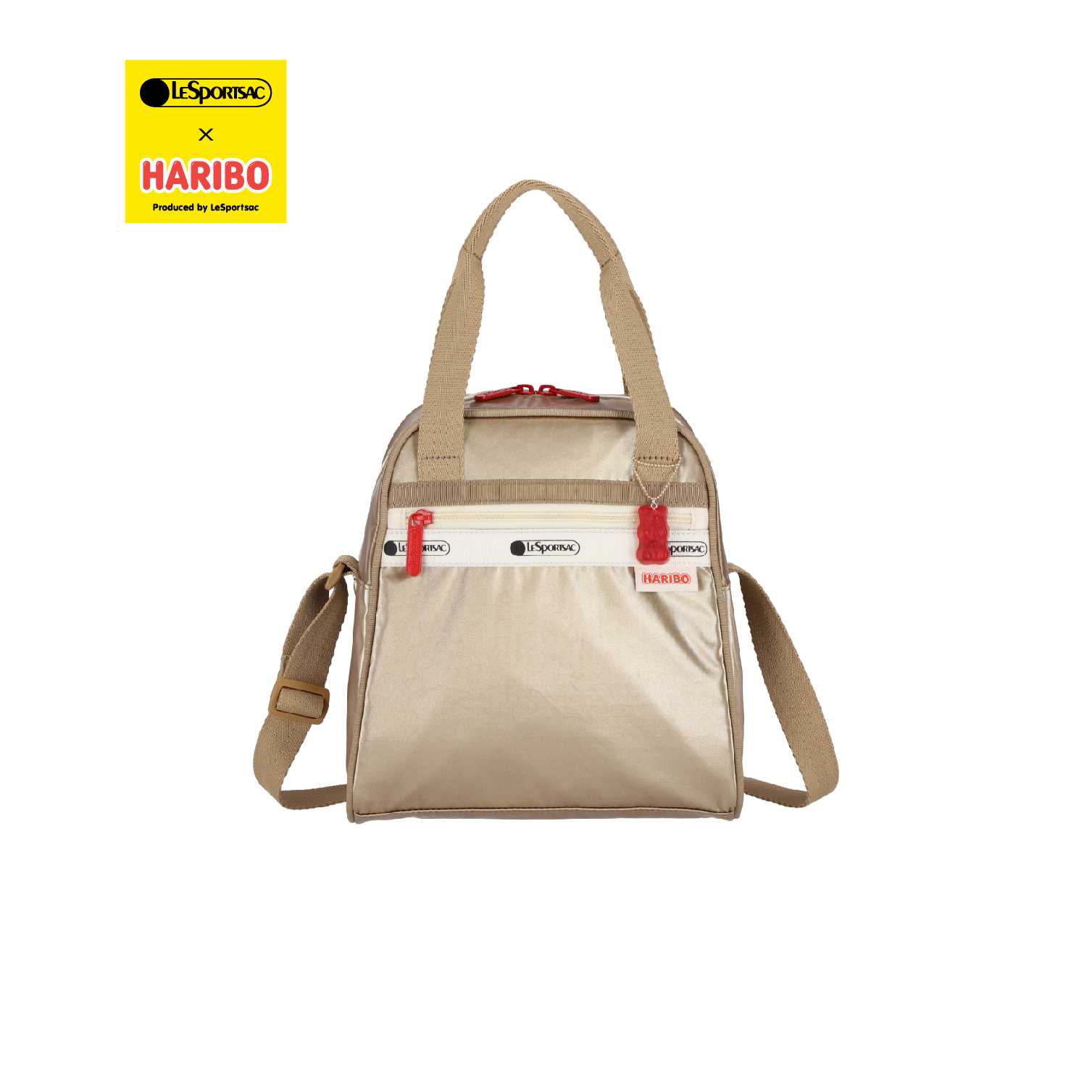 Lesportsc N/S Mini Satchel Bag กระเป๋าตังและสะพายข้างทรงโค้งStyle 1238 LeSportsacxHARIBO
