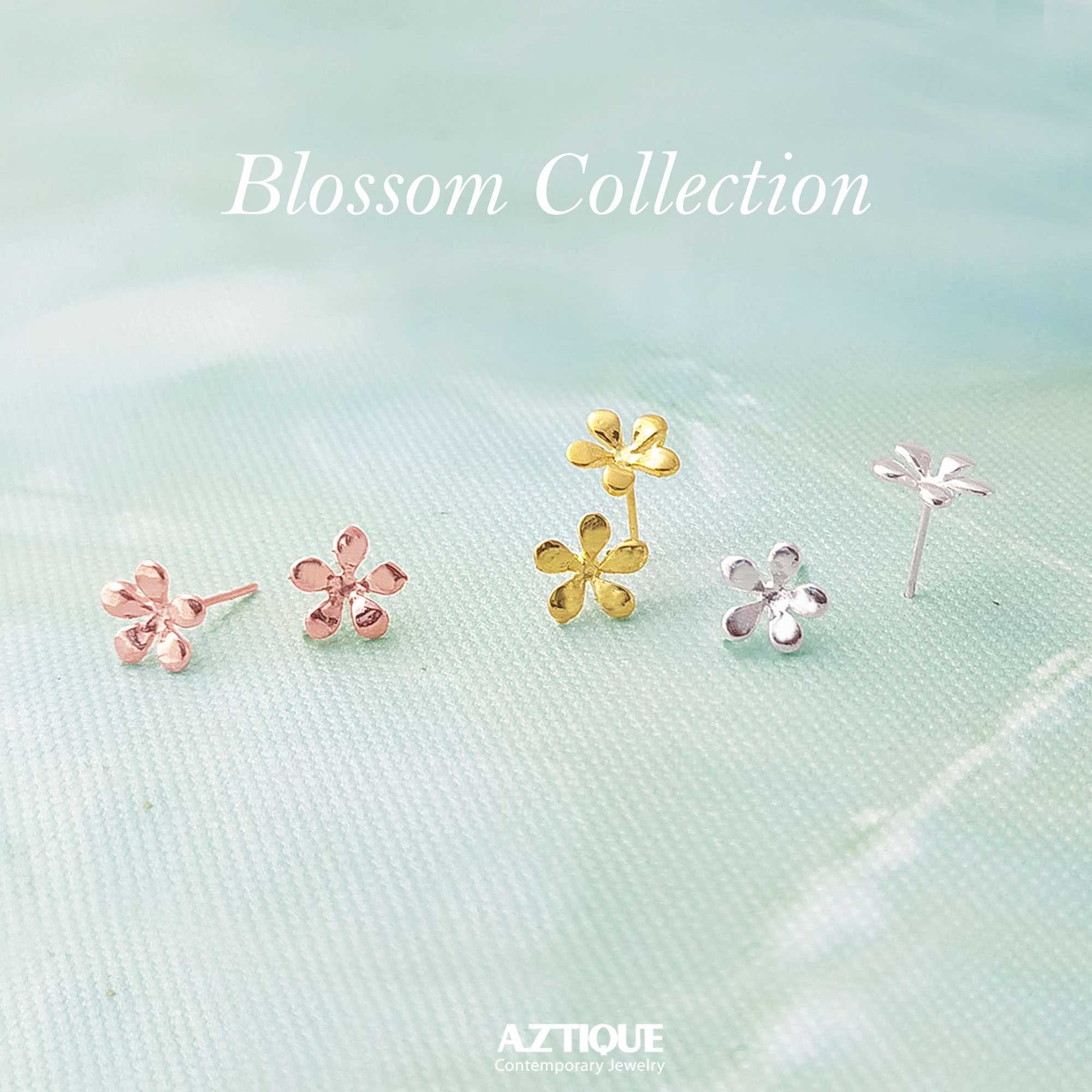 ต่างหูดอกไม้จิ๋ว mini Flower Earrings