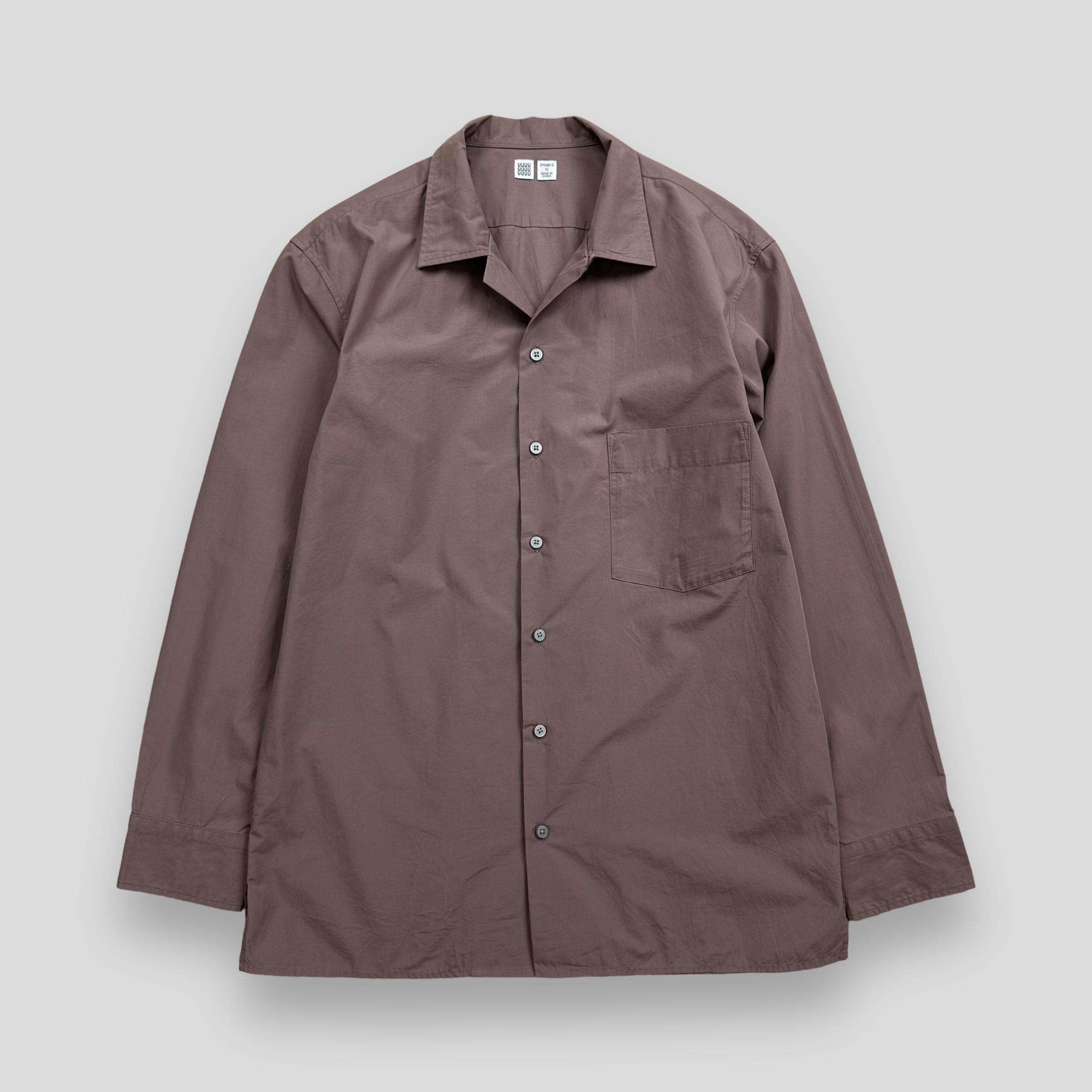 UNIQLO UUU OPEN COLLAR POCKET SHIRT 