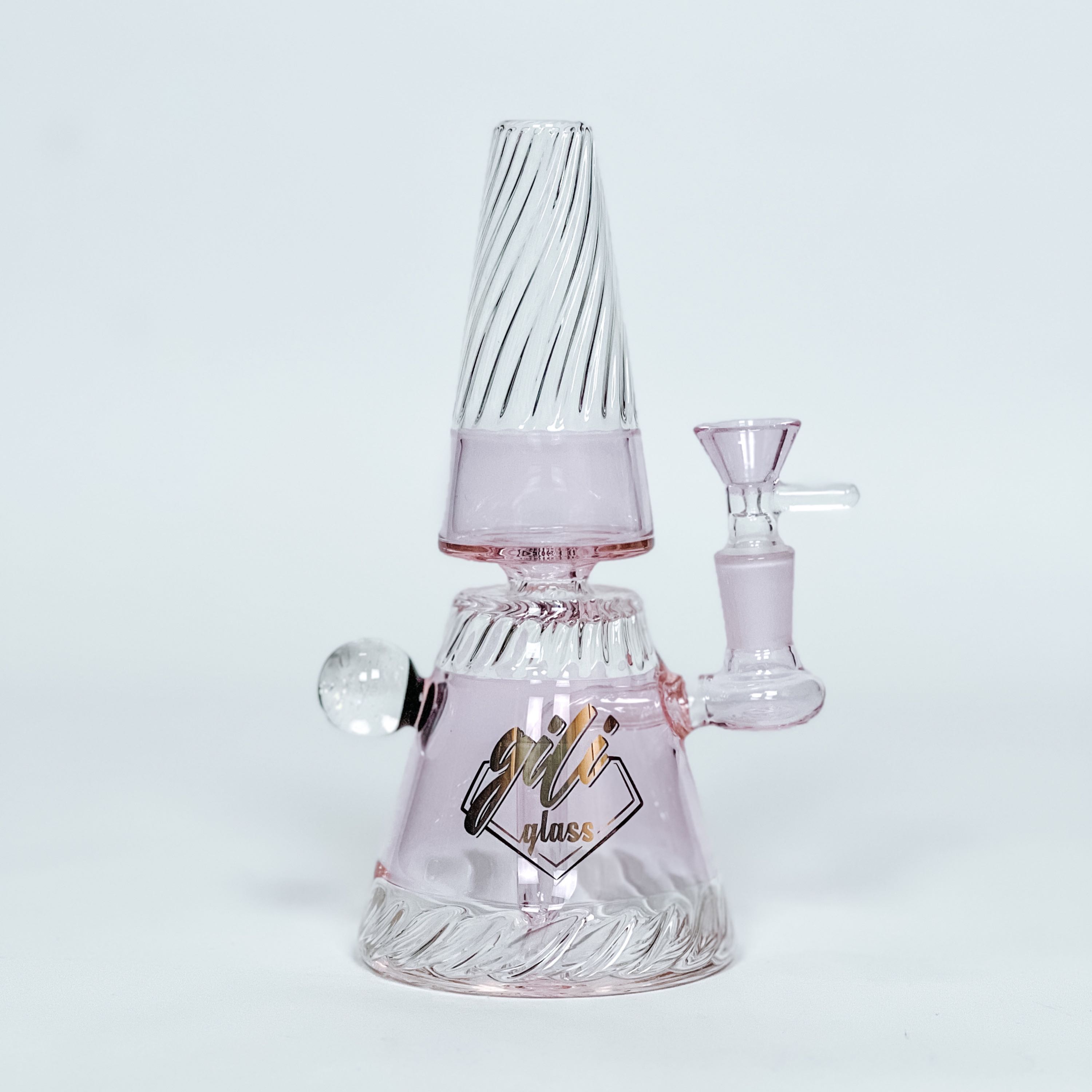 Glass Rig Water Pipe with Nice Colors l 20 cm