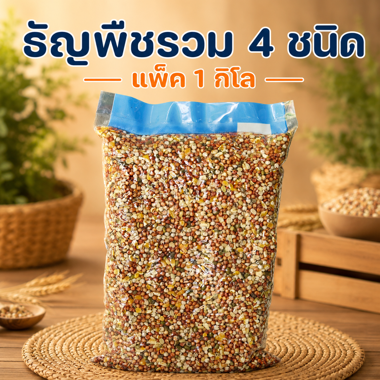 ธัญพืชรวม(เขาใหญ่) แพ็ค 1 กิโล