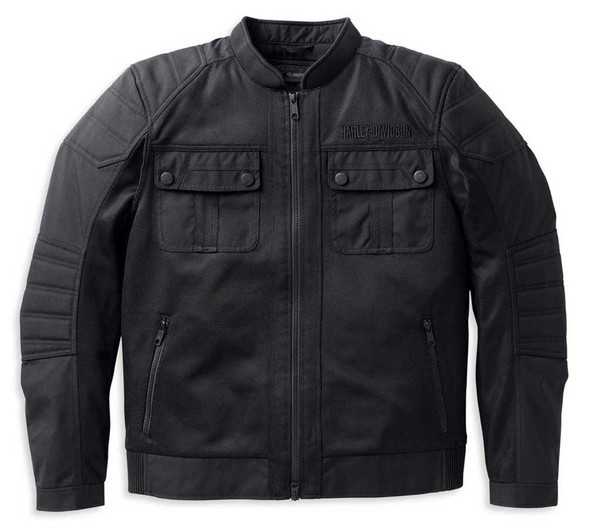 Harley-Davidson Men's Zephyr Mesh Jacket with Zip-out Liner - Black