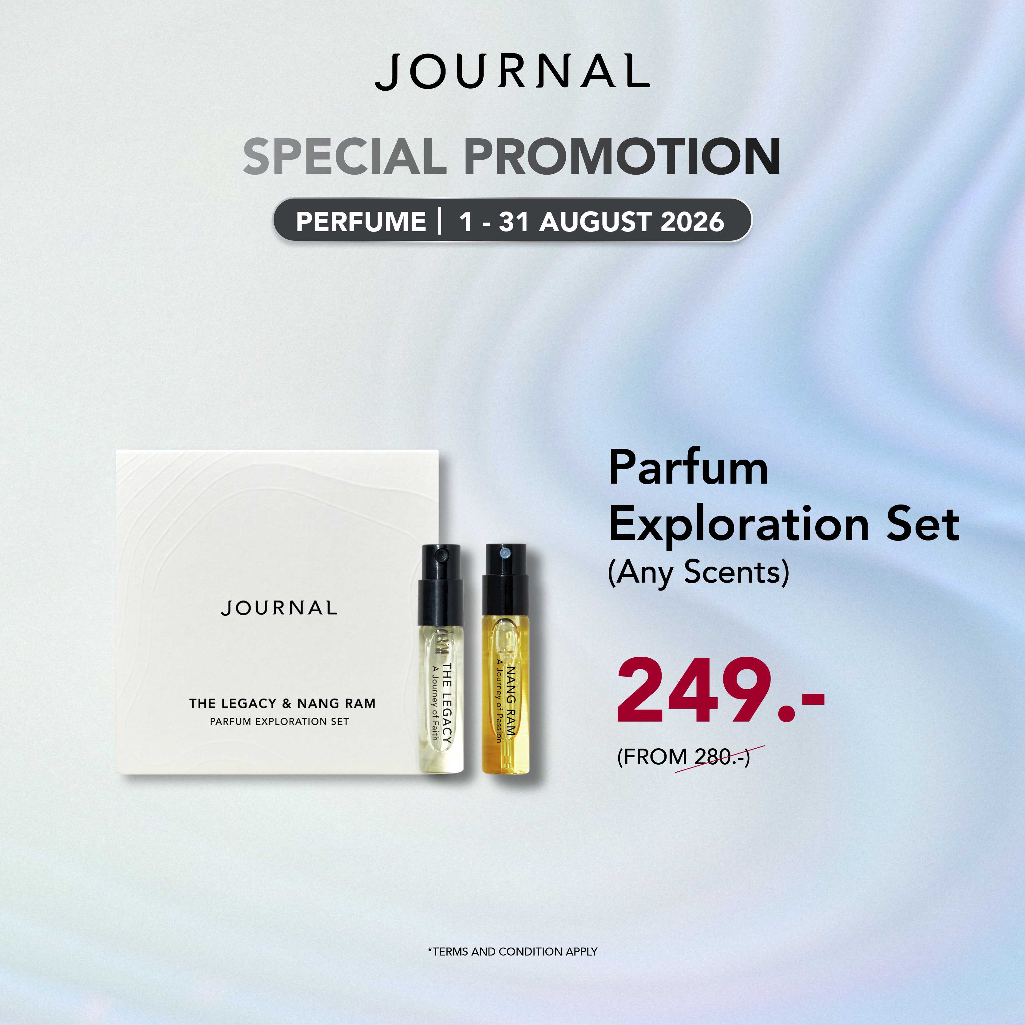 Aug Special ✨Parfum Exploration Set ลดเหลือ 249.- (จากปกติ 280.-) และของแถมอีก 2 รายการ