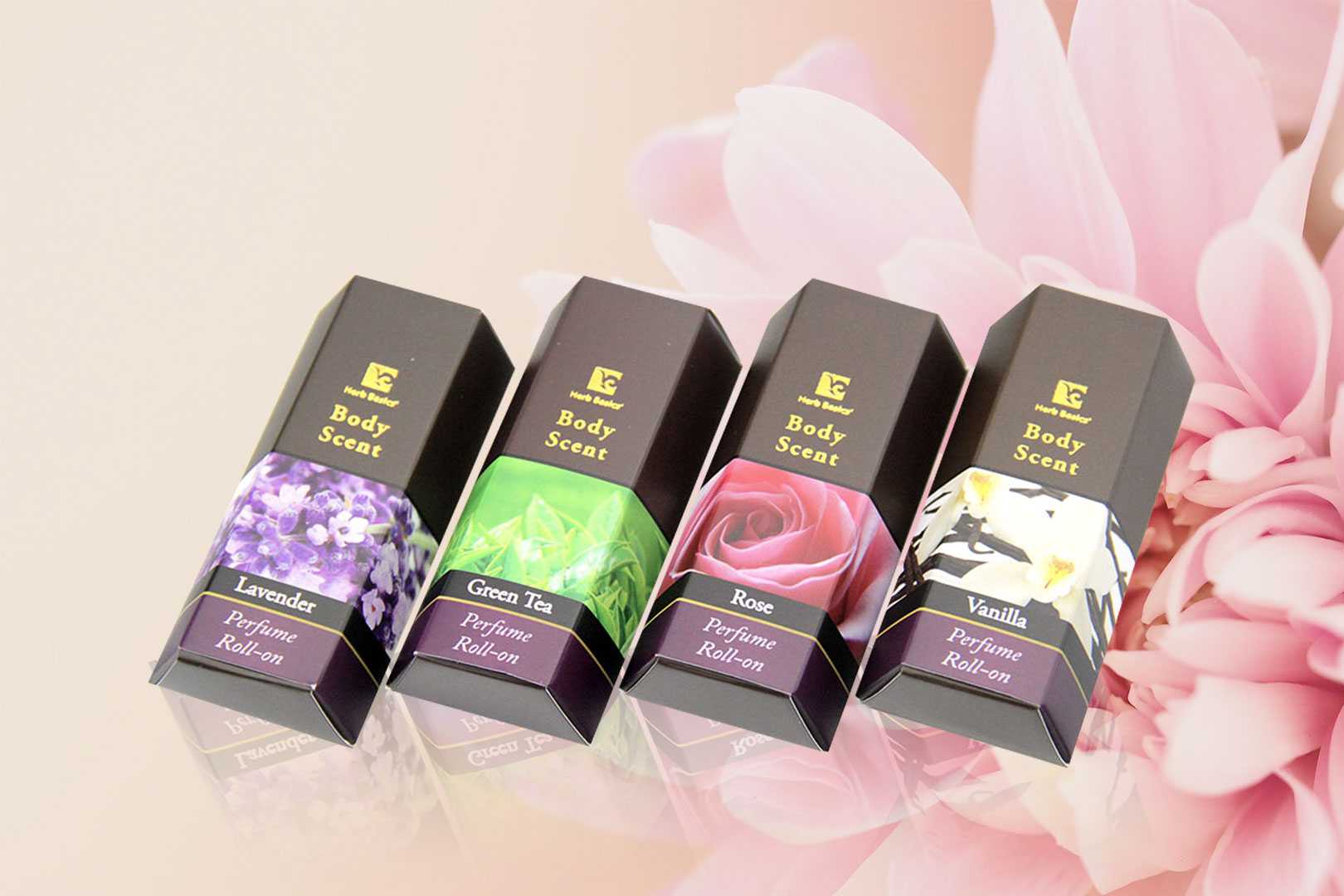 Herb Basics Body Scent Perfume Roll-on น้ำหอมลูกกลิ้ง Favorite Collection