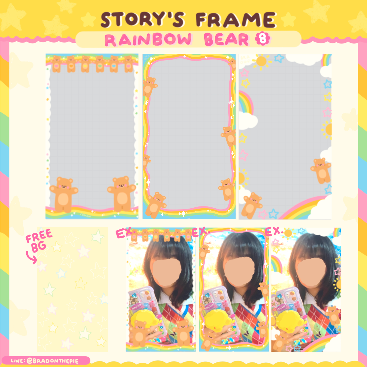 STORY FRAME rainbow bear #8