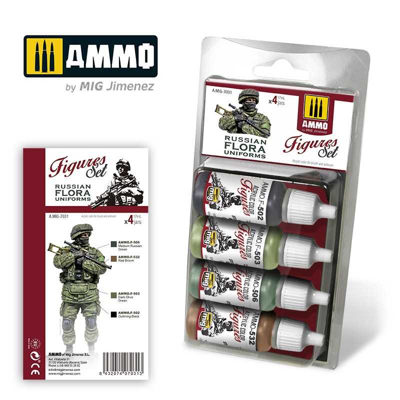 AMIG7031 RUSSIAN FLORA UNIFORMS. FIGURES SET