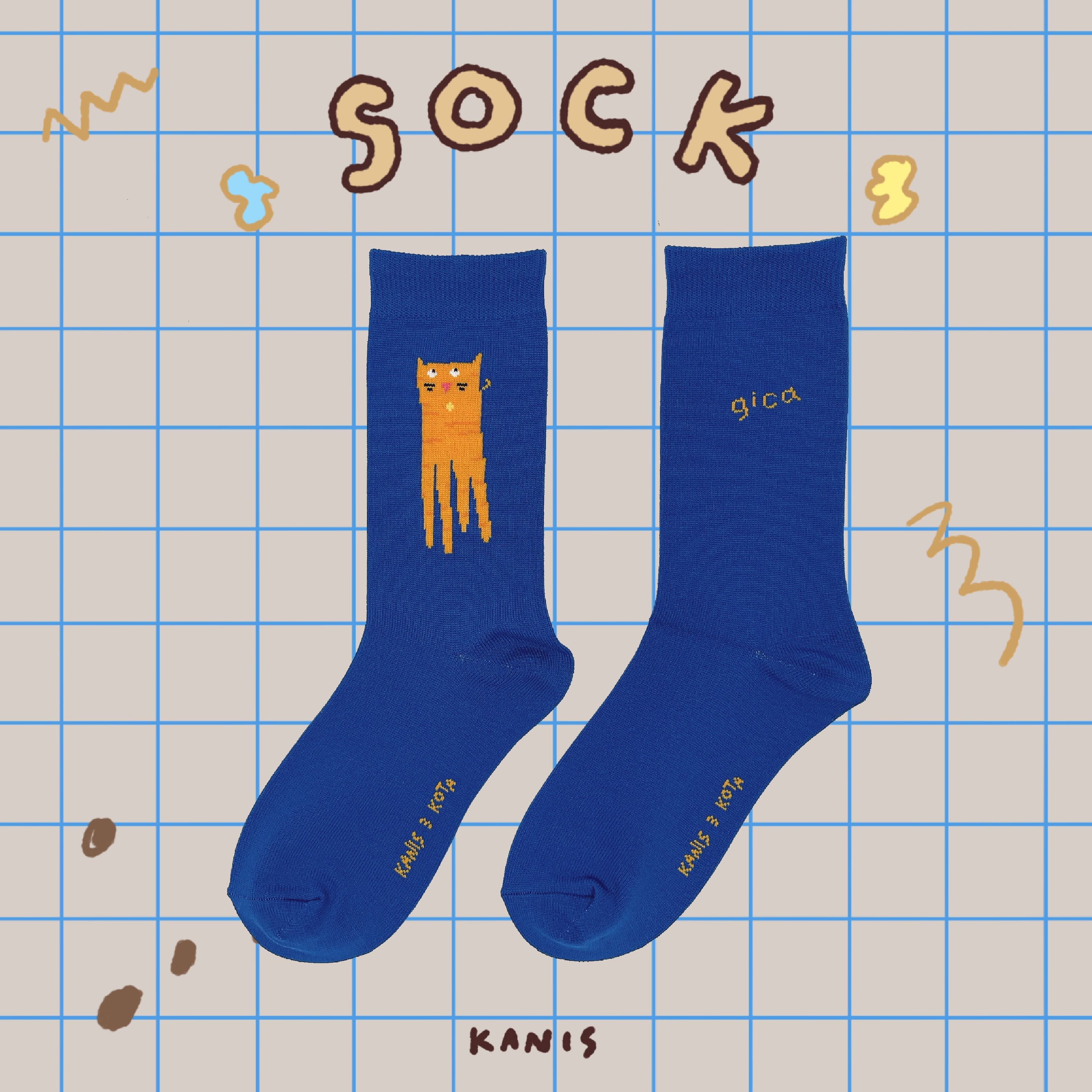 Sock Kanis 3 Kota - Giga Blue
